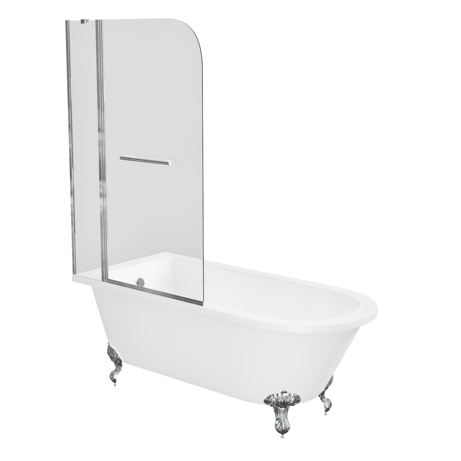 Freestanding Double Ended Bath 1615 x 720mm - Porto - Furniture123